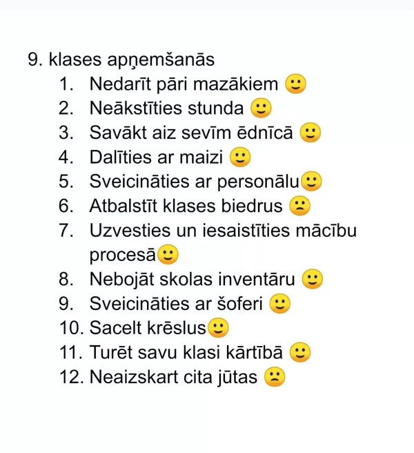 9.klases labie darbi